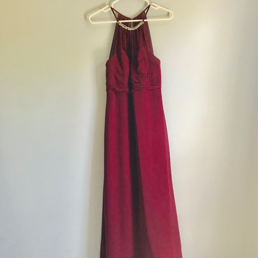 Alfred Angelo Burgundy Dress